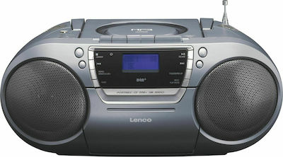 Lenco Φορητό Ηχοσύστημα mit CD-Spieler / USB / Kassettenspieler / Radio in Gray Farbe