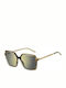 Hugo Boss Women's Sunglasses with Brown Tartaruga Frame and Gold Mirror Lens HG 1106/S EX4/JO