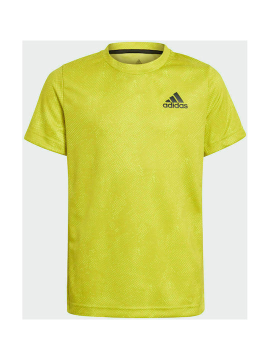 Adidas Παιδικό T-shirt Κίτρινο