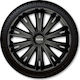 Argo Комплект тапи за колела на автомобил Giga 4бр 15" Черен
