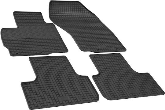 Rigum Σετ Μπροστινά και Πίσω Πατάκια 4τμχ για Mitsubishi Asx Citroen C4 Aircross 2010 2023 Μαύρα