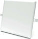 Atman Square Plastic Recessed Spot with Integrated LED and Cool White Light 18W White 12x12cm.