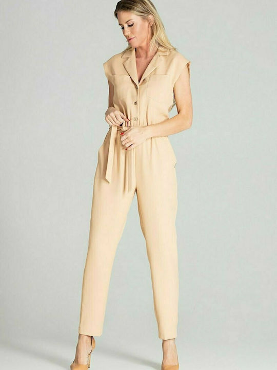 Figl M695 Women's Sleeveless One-piece Suit Bei...