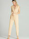 Figl M695 Women's Sleeveless One-piece Suit Beige 141769