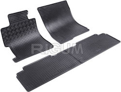 Rigum Set of Front and Rear Mats 4pcs from Rubber for Honda Civic Black