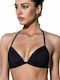 Bluepoint Padded Triangle Bikini Top Black