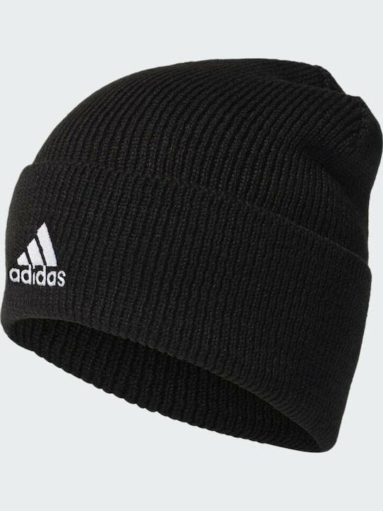 Performance Beanie Beanie with Rib Knit in Black color