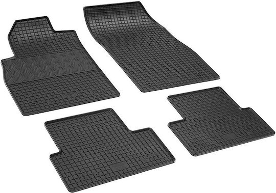 Rigum Set of Front and Rear Mats 4pcs for Opel Astra 2010 2015 Black