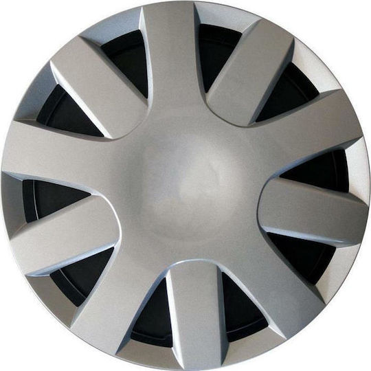 Farad Set Capace De Roți Auto Peugeot 107 Bipper 4 Bucăți 14 Argintii