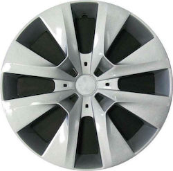 Farad Peugeot 208 2012 Τάσια 15" με Σήμα Peugeot Ασημί 4τμχ
