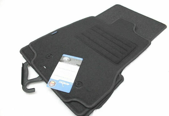 Petex Satz Vorder- und Hintermatten 4Stück aus Teppichboden für Jaguar XF 2008-2015 Schwarz