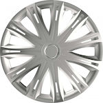 Versaco Car Hubcap Set Spark 15" 4pcs Silver