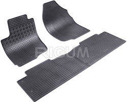 Rigum Set of Front and Rear Mats 4pcs from Rubber for Toyota RAV 4 Black