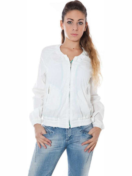 Phard Women's Short Lifestyle Jacket for Winter White