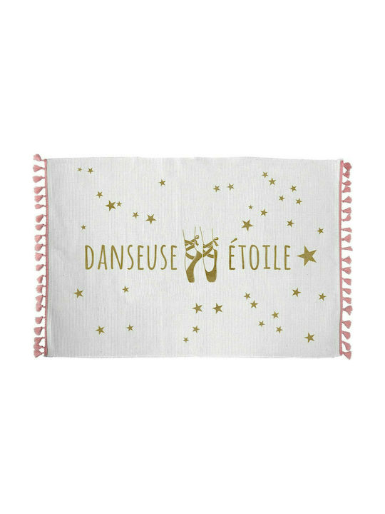 Flamingo Kids Synthetic Rug Danseuse Etoile 45x75cm