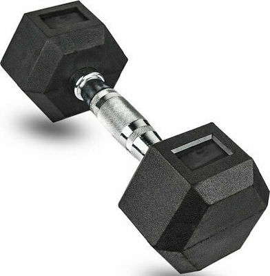 Rubber Hexagon Dumbbell 1 x 12.5kg