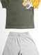 Joyce Kids Set with Shorts Summer 2pcs Khaki