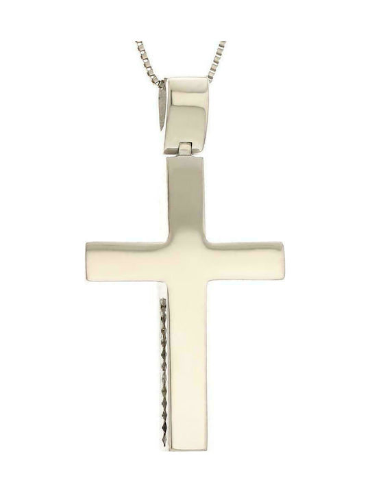 Q-Jewellery Women's White Gold Cross 14K