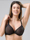 Luna Lust Balconette Balconette Bra with Light Padding Underwire Black