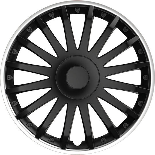 Auto Gs Σετ Τάσια Αυτοκινήτου Crystal 4τμχ 14" Μαύρο