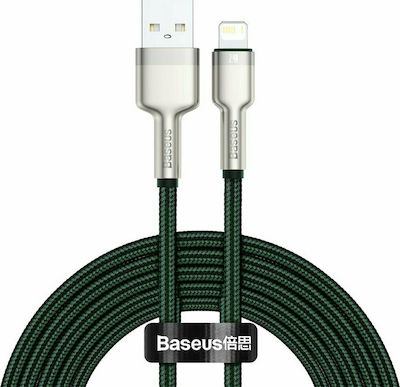 Baseus Cafule Series Geflochten USB-A zu Lightning Kabel Grün 2m (CALJK-B06)