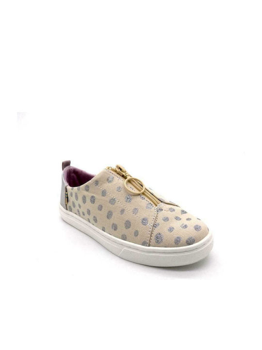 Lenny Torn Dots Παιδικά Sneakers Slip-on Μπεζ