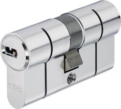 Abus Zylinderschloss Sicherheits 90mm (40-50) mit 5 Schlüssel Silber