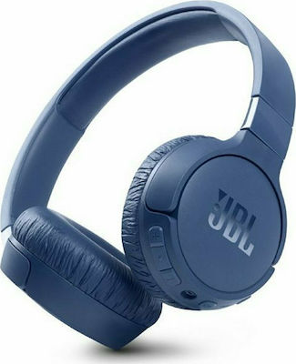 JBL Tune 660NC Ασύρματα/Ενσύρματα On Ear Ακουστικά με 44 ώρες Λειτουργίας και Quick Charge Μπλε