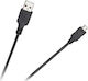 Cabletech Regulär USB 2.0 auf Micro-USB-Kabel Schwarz 0.20m (DM-3962-0.2) 1Stück
