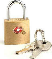 Travel Blue 026 Padlock Brass with Key with TSA Certification 22mm 1pcs