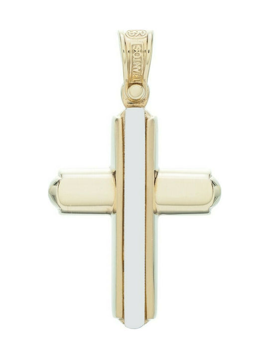 Triantos Herren Gold Kreuz 14K