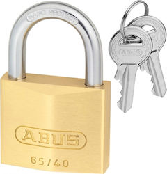 Abus Steel Padlock Brass with Key 40mm 1pcs