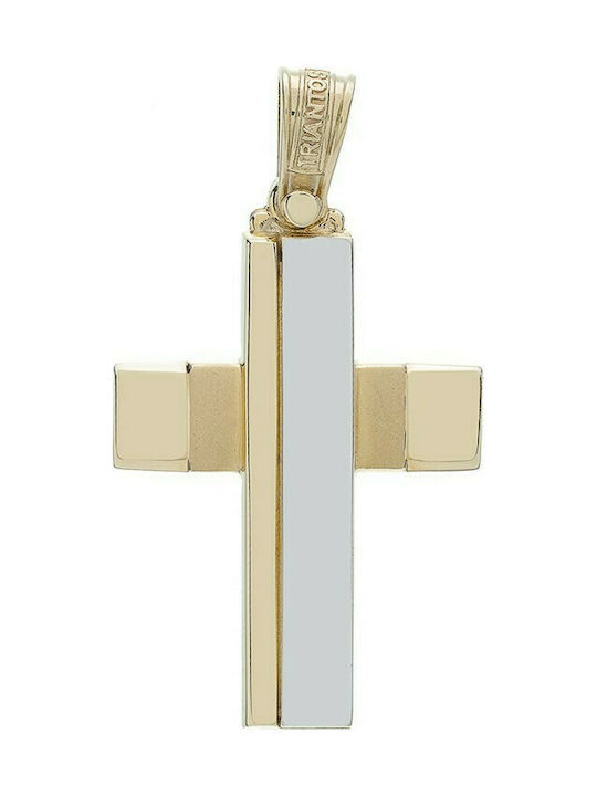 Triantos Herren Gold Kreuz 14K