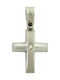 Triantos White Gold Cross 14K