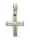 Triantos White Gold Cross 18K