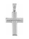 Triantos White Gold Cross 14K