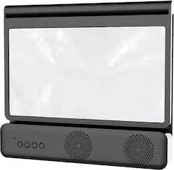 Phone Screen Magnifier 6D F12 with Bluetooth Speaker in Black color