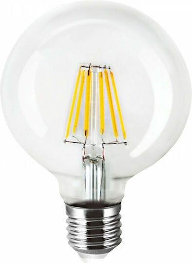 Inlight Λάμπα LED 12W 135mm για Ντουί E27 και Σχήμα G95 Θερμό Λευκό 1500lm