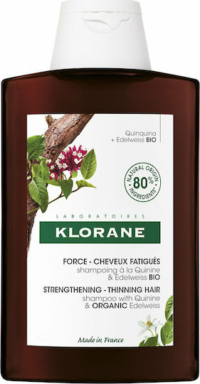 Klorane Quinine Strength Thinning Hair Loss Σαμπουάν κατά της Τριχόπτωσης για Όλους τους Τύπους Μαλλιών 100ml