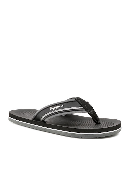 Pepe Jeans South Beach Flip Flops σε Μαύρο Χρώμα