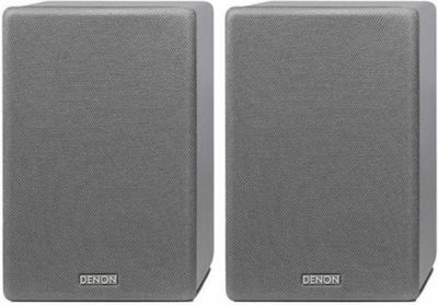 Denon SC-N10 Ζεύγος Ηχείων Hi-Fi Βιβλιοθήκης 120W 2 Δρόμων Π15.3xΒ20xΥ23.3εκ. Γκρι