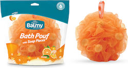 Vican Bath Pouf Σφουγγάρι με Πέρλες Σαπουνιού με Άρωμα Πορτοκάλι Πορτοκαλί 1τμχ