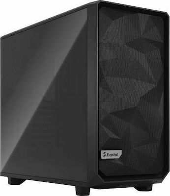 Fractal Design Meshify 2 Dark Tempered Glass Midi Tower Computer Case with Window Panel Black