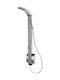 Dolce Vita Idea Shower Column with Bathtub Mixer 131.4cm Silver