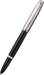 Parker 51 Core Schreibfeder Fein Schwarz mit Blau Tinte