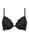 Lormar Silver Push Up Bra Black