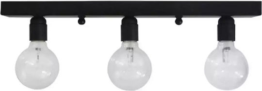 Stimeno CONE3 Ceiling Mount Light 55cm Black with Socket E27
