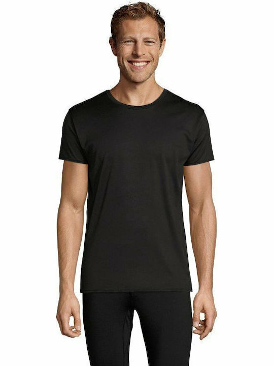 Sol's Sprint Men's Short Sleeve Promotional T-Shirt Black