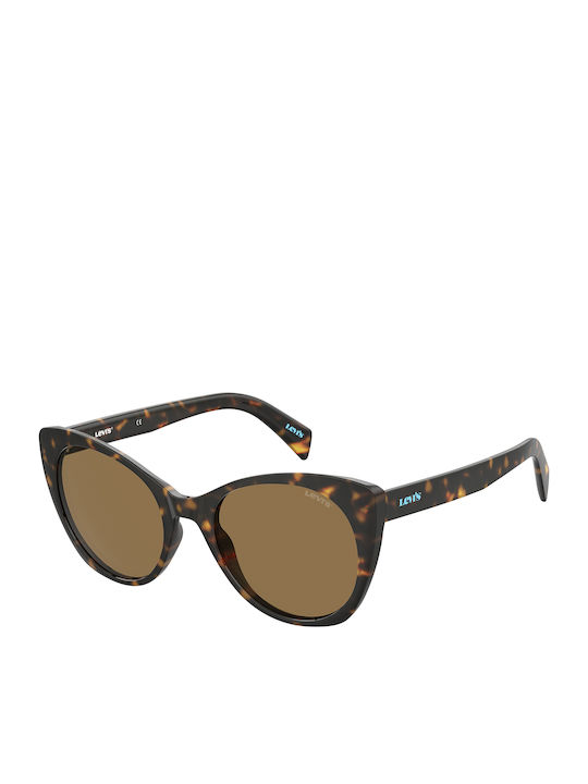 Levi's Women's Sunglasses with Brown Tartaruga ...