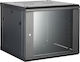 Safewell Επιτοίχια Καμπίνα Rack 12U 60x45x63cm Μαύρο SMC6412